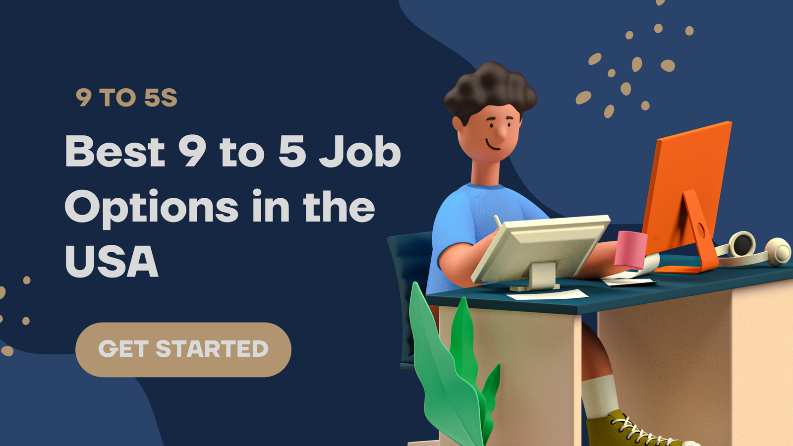 Best 9 to 5 jobs in the USA illustration