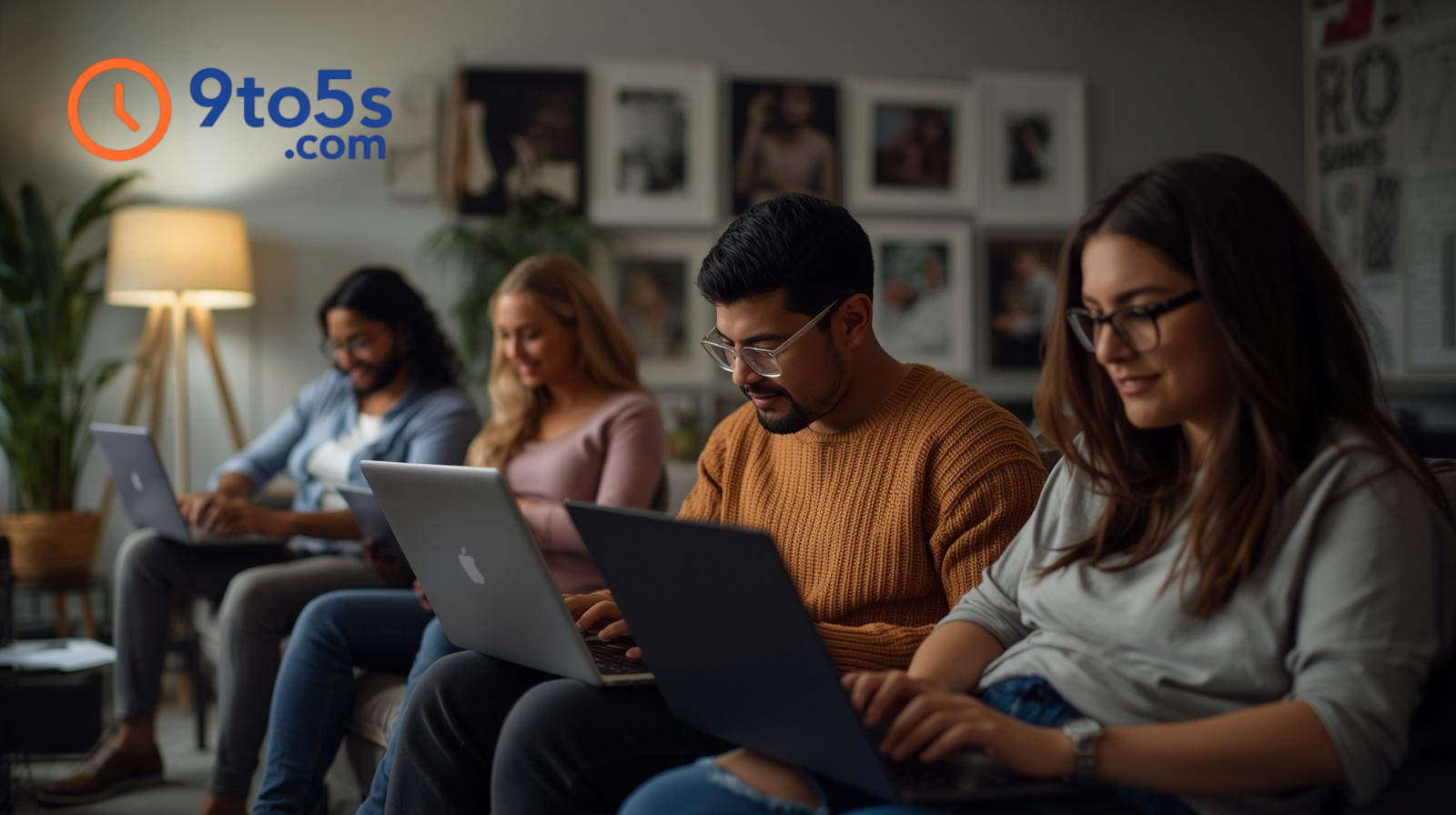 Person working on a laptop from home during weekday remote job in the U.S.