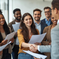 Person searching for full time jobs hiring no experience on a laptop at home