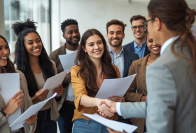 Person searching for full time jobs hiring no experience on a laptop at home