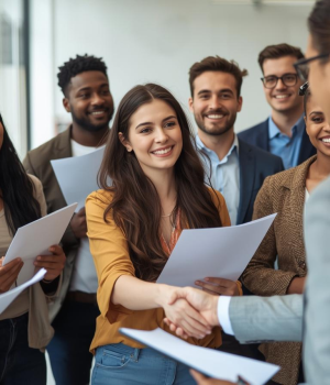 Person searching for full time jobs hiring no experience on a laptop at home