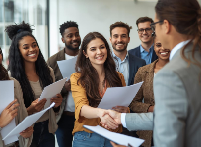 Person searching for full time jobs hiring no experience on a laptop at home