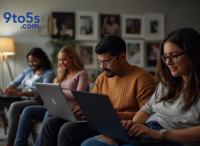 Person working on a laptop from home during weekday remote job in the U.S.